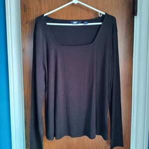 Lands' End Women's Black Long Sleeve New No Tags